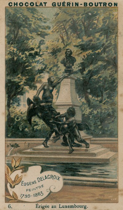 Eugene Delacroix, taidemaalari, 1799-1863, pystytetty Luxemburgissa tekijältä French School