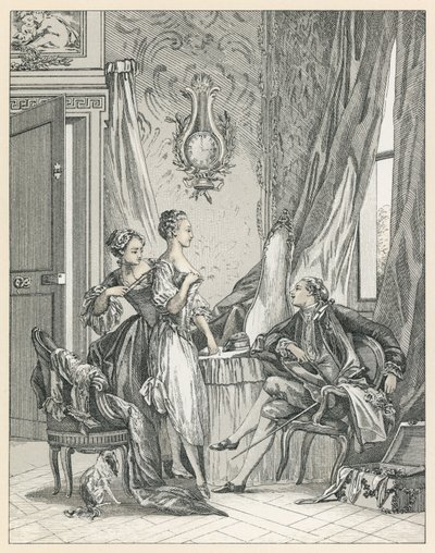 Eurooppa XVIII vuosisadan puku tekijältä French School