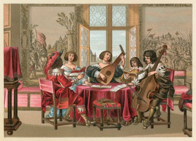 Eurooppa XVII vuosisadan puku tekijältä French School