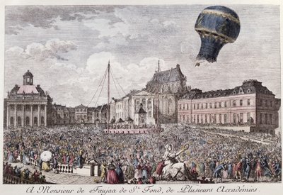 Montgolfier-veljesten kokeilu Versailles