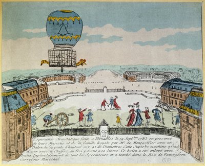 Montgolfier-veljesten kokeilu Versailles