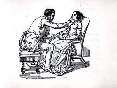 Franz Anton Mesmerin (1734-1815) koe eläinten magnetismissa vuonna 1784 tekijältä French School