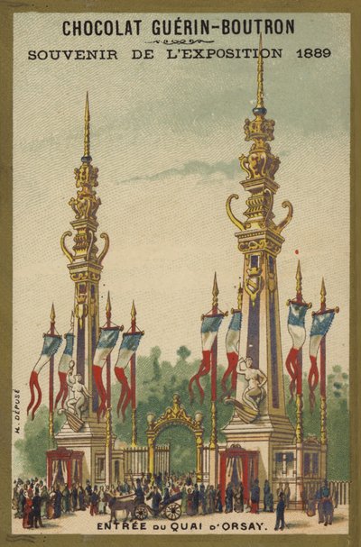 Näyttely 1889 - Suklaamatkamuisto tekijältä French School