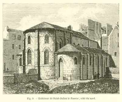 Saint-Julien le Pauvren ulkopuoli, pohjoisrannikko tekijältä French School