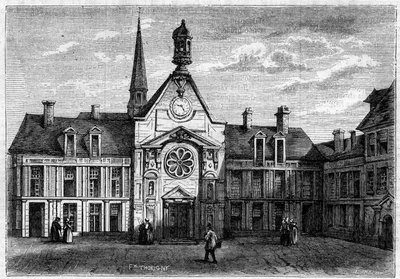 Ulkokuva Parantumattoman naisten sairaalasta, rakennettu vuosina 1634–1757 ja kunnostettu vuonna 1861. Soita myös Laennecin sairaalaan. Pariisi tekijältä French School