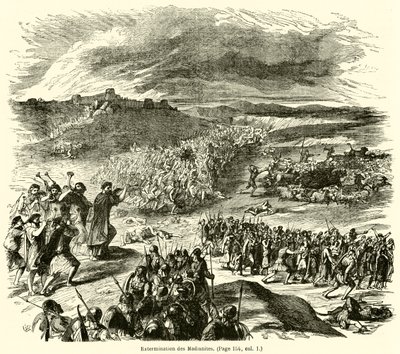 Extermination des Madianites (kaiverrus) tekijältä French School