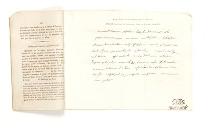 Ote Bonaparten kirjeestä, Portefeuille de Buonaparte pris à Charleroi le 18 juin 1815 (kynä ja muste paperille) tekijältä French School