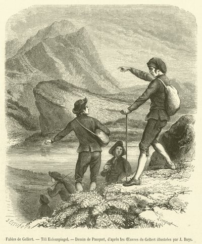 Fables de Gellert, Till Eulenspiegel (kaiverrus) tekijältä French School
