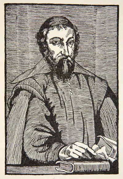 Fabri de Peiresc, kopio Boris Mestchersky (k.1957) kuvitus Histoire de la Nation Francaise, Sciences, Volumes I & II, kirjoittanut Gabriel Hanotaux (1853-1944), 1924 tekijältä French School