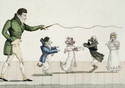 Muodikkaat koirat, levy 35, Le Bon Genre, 1808 tekijältä French School