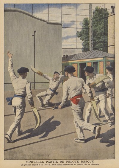Kuolettava onnettomuus Baskimaan pelota (värilitho) -pelin aikana tekijältä French School
