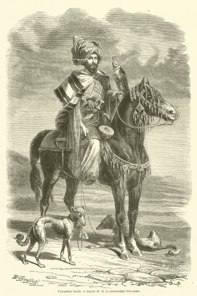 Kurdish Falconer (kaiverrus) tekijältä French School