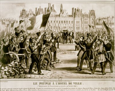 Helmikuun vallankumous 1848 (litografia) tekijältä French School