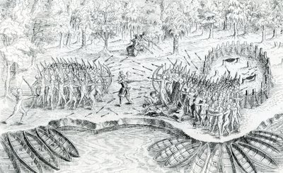 Huronien taistelut, Samuel de Champlainin Voyage de Champlainista vuonna 1624, 1567-1635 tekijältä French School