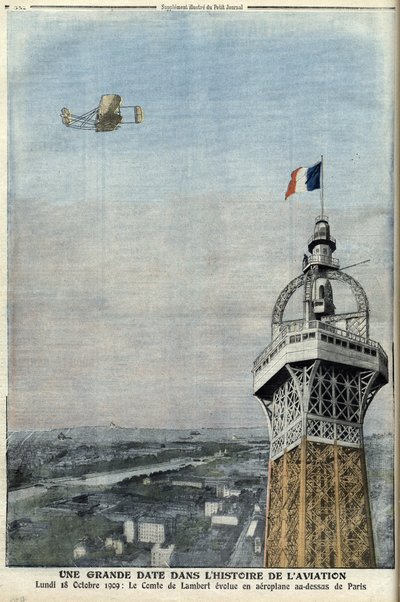 Lambertin kreivin lento Pariisin yli 18. lokakuuta tekijältä French School