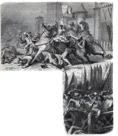 Firenze ryhtyy kapinaan ("kahdeksan pyhän" sotaan) Pyhän piirityksen paluuta vastaan Roomaan. Paavi Gregoire XI Pierre Roger de Beaufort tekijältä French School