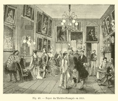 Theatre-Francaisin aula vuonna 1855 tekijältä French School