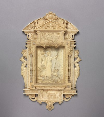 Kehystetty Relief Diana the Huntress, noin 1850 tekijältä French School