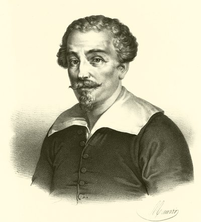 Francesco Albani tai Albano, muotokuva (kaiverrus) tekijältä French School