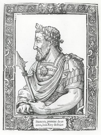 Francis I Ranskalainen (kaiverrus) tekijältä French School