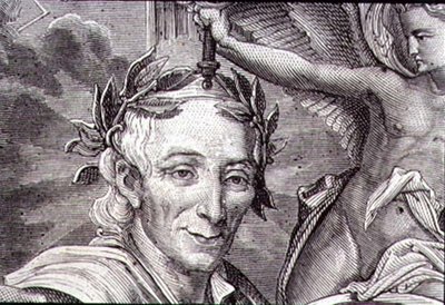 Francois Marie Arouet de Voltaire (1694-1778) (kaiverrus) tekijältä French School