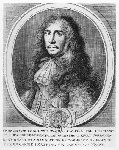 François de Bourbon, Beaufortin herttua (kaiverrus) tekijältä French School