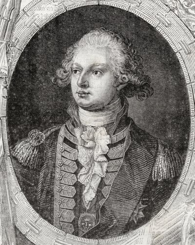 Frederick Augustus, Yorkin ja Albanyn herttua, Louis Blancin teoksesta "Histoire de la Revolution Francaise" (1811-82) tekijältä French School