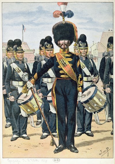 Ranskan laivastosoittokunta vuonna 1837, noin 1900 tekijältä French School