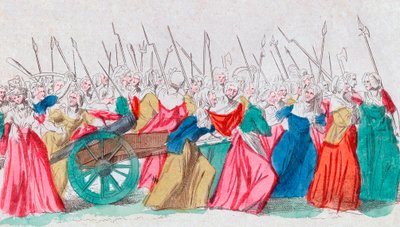 Ranskan vallankumous: "" A Versailles, a Versailles"" La marche des femmes sur Versailles 10.5.1789 (Naisten maaliskuu Versailles
