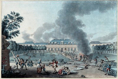 Ranskan vallankumous: Reveillon 28. huhtikuuta tapettien valmistus ryöstettiin tekijältä French School