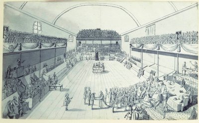 Ranskan vallankumous: perustuslain synty syyskuussa 1791, jonka Guy Jean-Baptiste Target (1733-1807) käsitteli Versailles