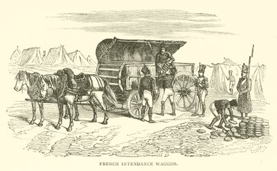 Ranskalainen intendance waggon (kaiverrus) tekijältä French School