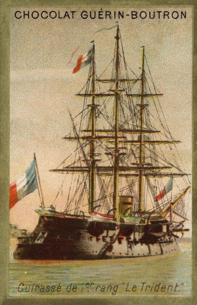 Ranskan rautakainen Trident (chromolitho) tekijältä French School