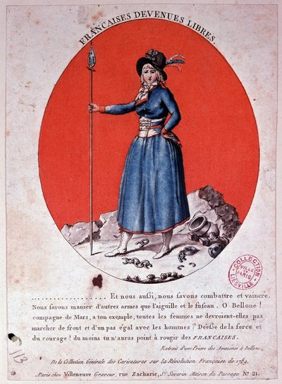 Ranskalaiset miehet vapautuivat vuonna 1789 - kaiverrus, Carnavalet. tekijältä French School