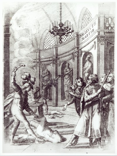 Pierre Corneillen (1606-84) Polyeucten etukappale, julkaistu vuonna 1643 tekijältä French School