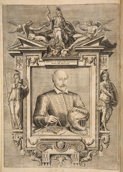 Etukappale, The Diverse Et Artificose Machinesta, Kapteeni Agostino Ramelli, pub. 1588 Engra tekijältä French School