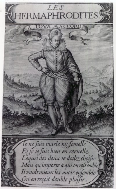 Thomas Artusin esikuva Les Hermaphroditesille, 1605 tekijältä French School