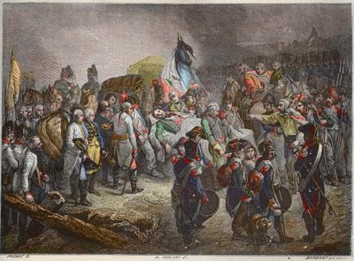 Kenraali Marceaun hautajaiset, syyskuu 1796 (Francois Severin Marceau Desgraviers) - - Maurice La Charestin uusi kansallinen tietosanakirja - 1870 - tekijältä French School