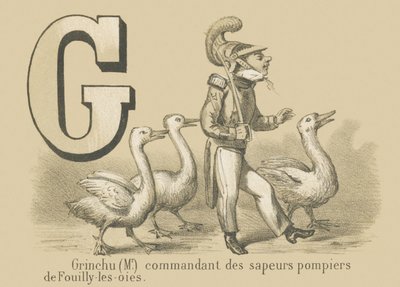 G: Grinchu (herra) Fouilly-les-Oiesin palokunnan komentaja tekijältä French School