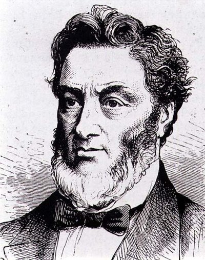 Gabriel-Claude-Jules Favre (1809-1880) ranskalainen poliitikko (kaiverrus) tekijältä French School