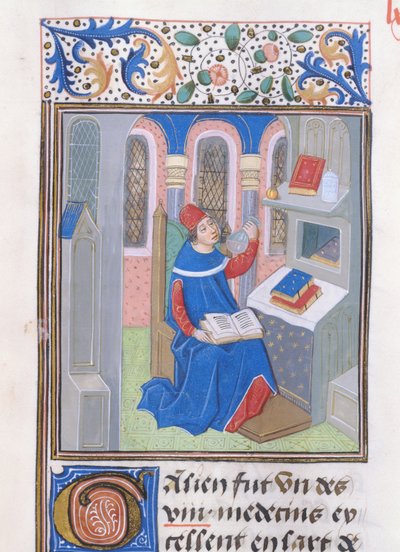 Galen, Histoire des Philosophes -kirjasta, 1400-luvun loppu tekijältä French School