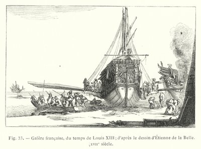 Ranskalainen keittiö, Ludvig XIII:n ajoilta; Etienne de la Bellen piirustuksen jälkeen, 1600-luku (kaiverrus) tekijältä French School