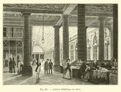 Galerie dOrleans vuonna 1840 tekijältä French School