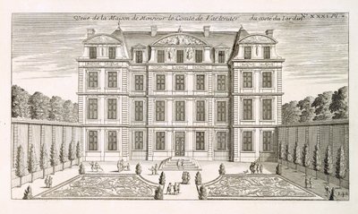 Kreivi Vartenaersin talon puutarhakorkeus, noin 1720-luku tekijältä French School