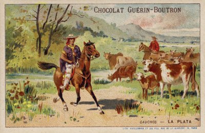 Gauchos, Argentiina (chromolitho) tekijältä French School