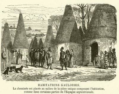 Gallialaiset talot (kaiverrus) tekijältä French School