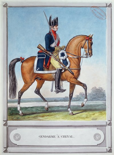 Santarmi hevosen selässä, n. 1812 tekijältä French School
