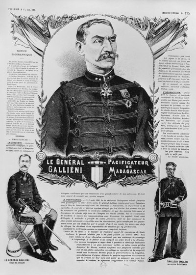 Kenraali Joseph Gallieni (1849-1916) 1898 tekijältä French School