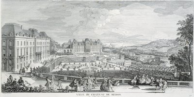 Yleisnäkymä Chateau de Meudonista tekijältä French School