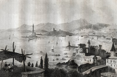 Genova - Genes - Genova - Kaiverrus "" Maalauksellisesta Italiasta"", M. de Norvins, Ch. Nodier 1834-1836. tekijältä French School